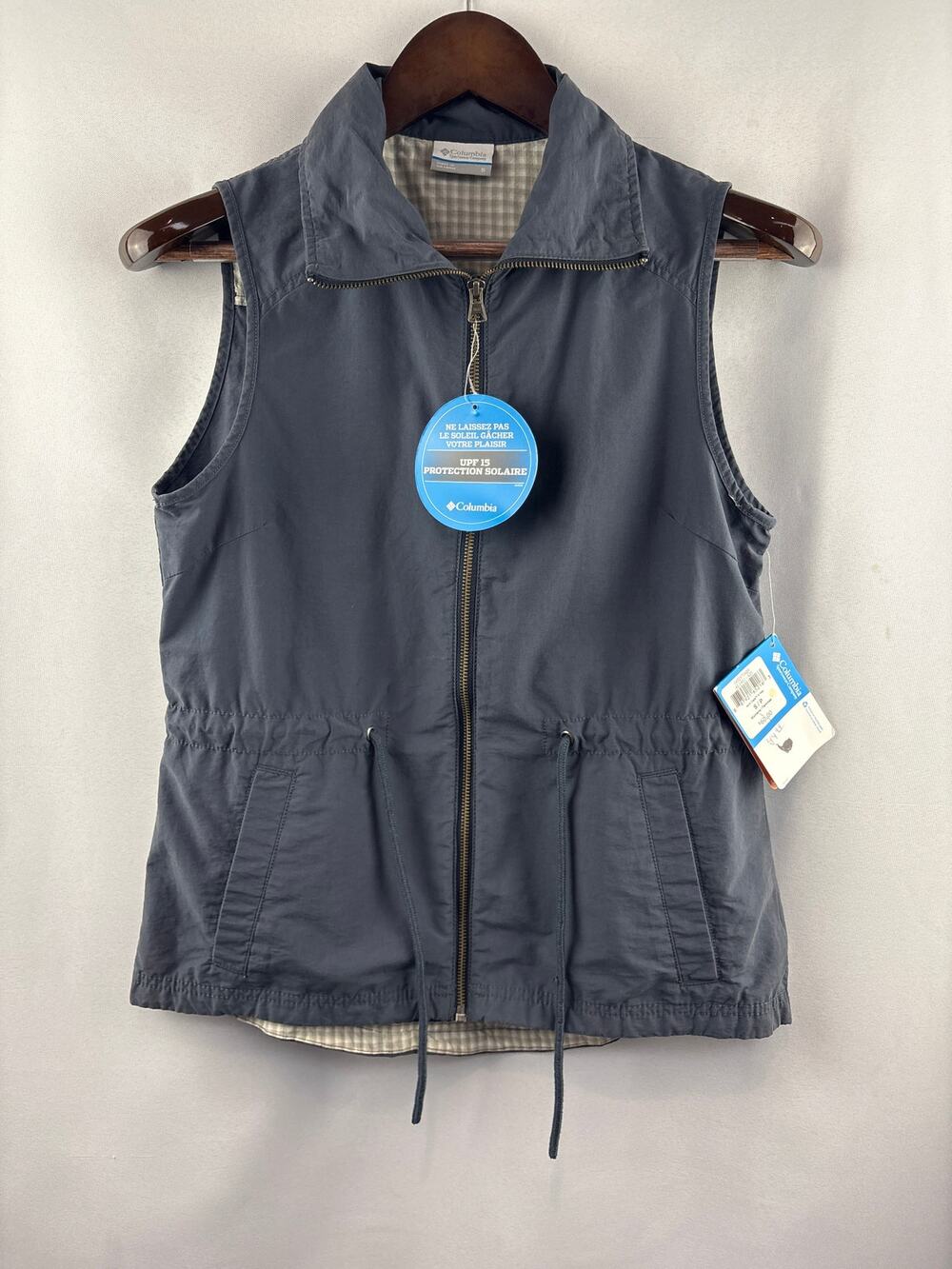 Women’s Columbia Small Charcoal Gray Vest